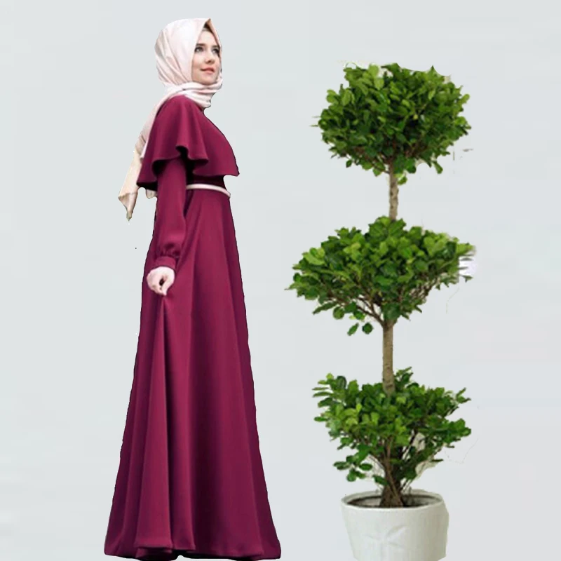 islamic clothing Индивидуальная накидка-стиль Дубай Абая Турецкая женская одежда мусульманское платье исламское коктейльное дамское винтажное Макси-платье с длинным рукавом - Цвет: islamic clothing