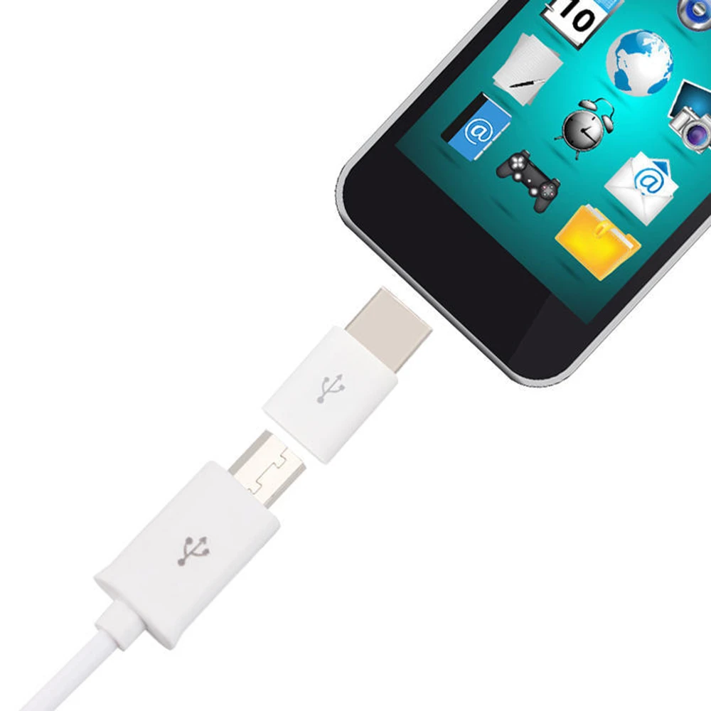 OTG Android тип-c к Micro USB адаптер вилки тип-c гнездовой разъем для смартфона компьютера ТВ зарядки конвертер