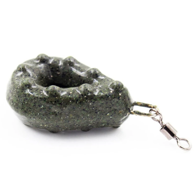Green-Grey 40g Полезные падение Форма веса грузило для рыбной ловли с защитой от повреждений и кольцом для рыбалки на карпа, Анти-пыль морское рыболовное грузило снасти 40/50/60 г Карп рыболовные снасти - Цвет: Green-Grey 40g