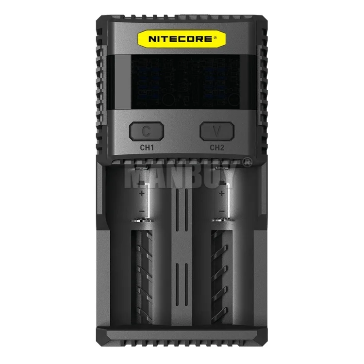 Бенчмарк NITECORE SC2 интеллектуальная зарядка 3A Быстрая зарядка превосходное зарядное устройство с 5А общим выходом+ 18650*2 батареи
