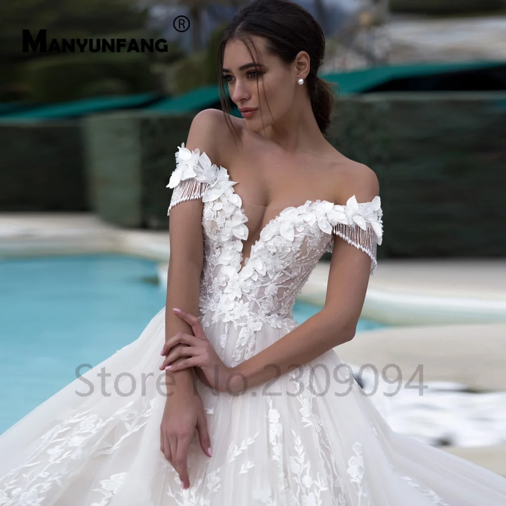 MANYUNFANG роскошное свадебное платье размера плюс Robe BLANCHE Милая шея может para vestido de novia Длинный Шлейф для свадьбы невесты