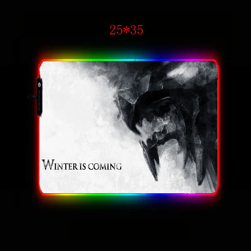 XGZ скоро зима RGB игровой большой коврик для мыши геймер Led компьютерный коврик для мыши с подсветкой коврик для клавиатуры стол коврик 7 цветов