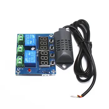 

Taidacent XH-M452 Temperature Humidity Controller Dual Relay Out Auto Constant Digital Temperature and Humidity Controller Board