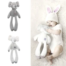 Jouets en forme d'éléphant pour enfants de 0 à 12 mois, anneau suspendu, Animal, mignon, lapin, ours, lit, poussette, poupée