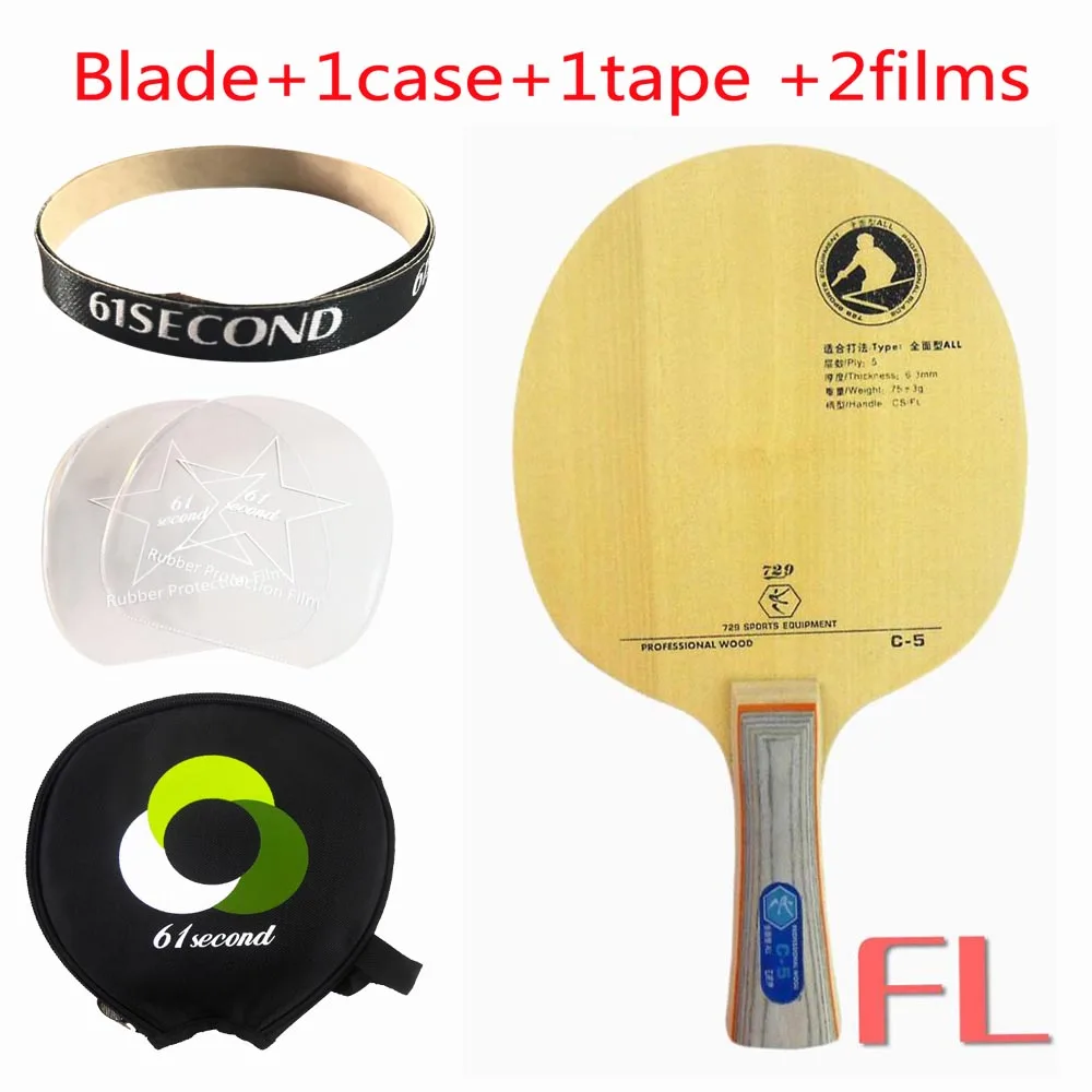 FL with Y 1case 729 C-5 дерево Настольный теннис лезвие для PingPong ракетки весло - Цвет: FL with Y 1case