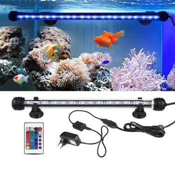 

19-49cm Aquarium Light LED Rigid Bar Light For Fish Tank Under Water Lamp Aquarium Decoration LED Lighting With Push Switch