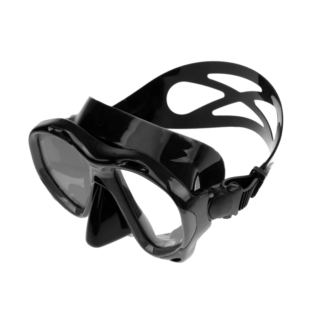 Swimming Snorkeling Spearfishing Scuba Diving Silicone Mask Strap Combo Set