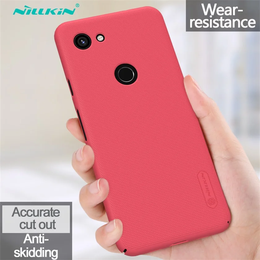 Red Для Google Pixel 3a XL 3XL чехол Pixel 3 3a чехол Nillkin Супер Матовый Щит Жесткий ПК Защита задней крышки для Google Pixel3a XL - Цвет: Red