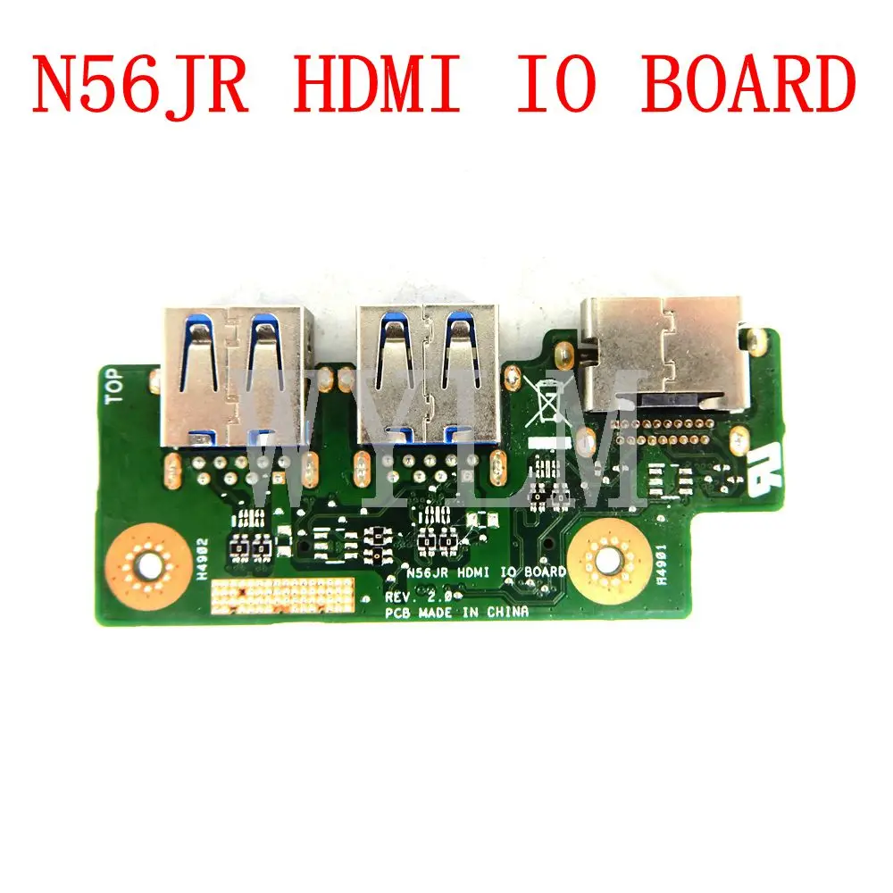 N56JR для ASUS N56V N56VM N56VZ N56VB N56VV N56D N56DP HDMI IO Плата USB плата бесплатная доставка| |