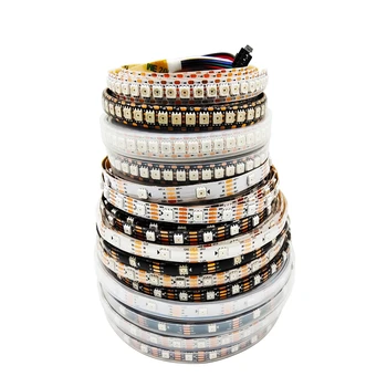 

WS2813 WS2815 (WS2812 Updated) Individually Addressable 5050 Smart RGB Led Strip Dual-Signal Pixels waterproof 30/60/144Leds/m