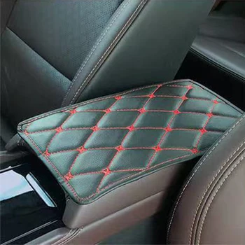 

Car Armrest Mat Car Interior Armrests Storage Box Mats Leather Storage Box Carpet Protector Auto Armrest For Auto Accessories