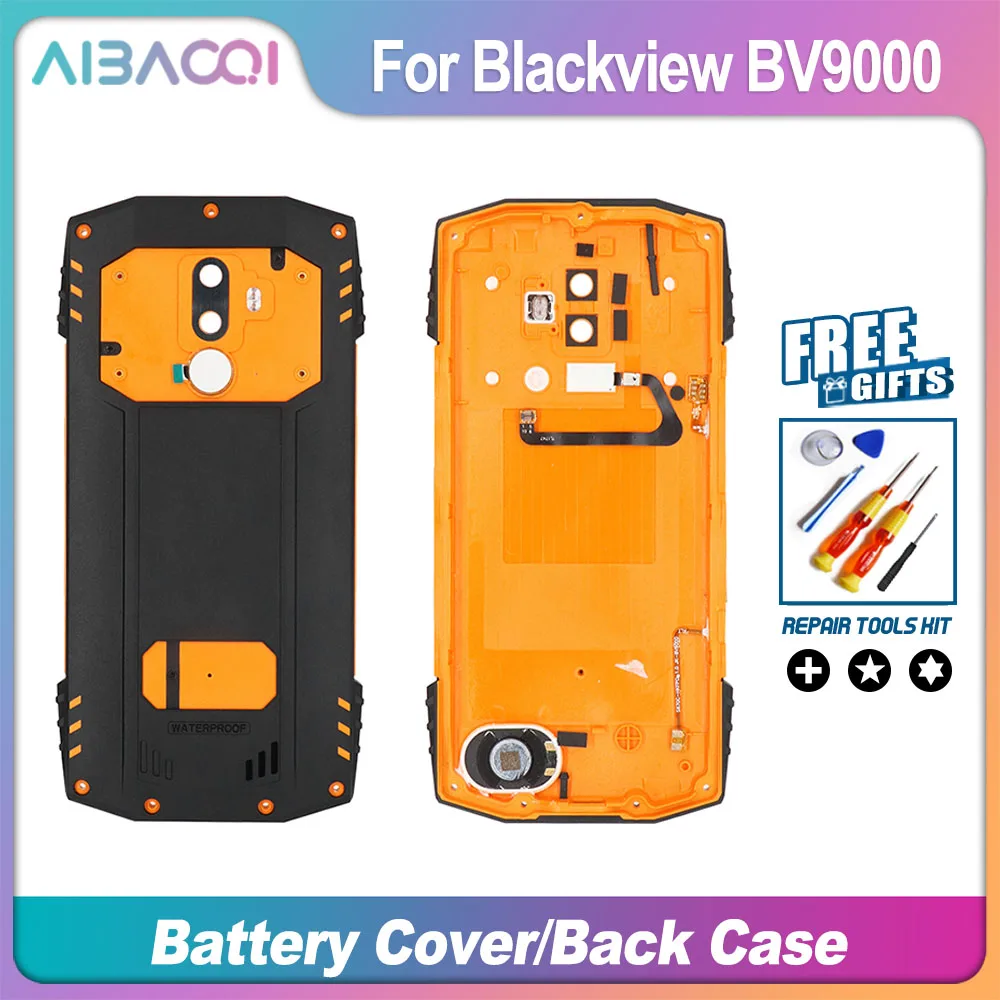AiBaoQi Brand New Battery Case Protective Battery Case Back Cover+LoudSpeaker+Fingerprint For Blackview BV9000/BV9000 Pro