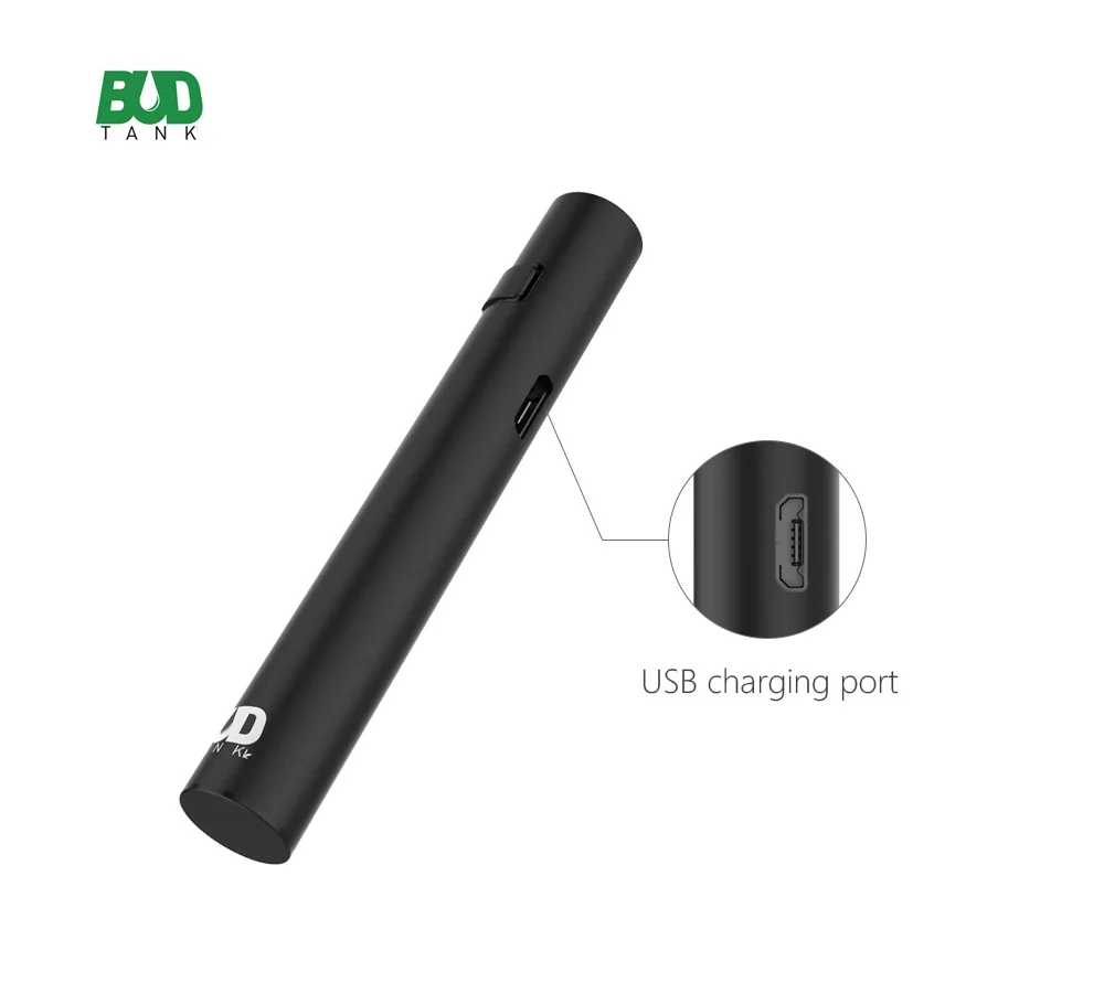 Vape Mod BUDTANK B15B электронная сигарета мод 290 мАч переменное напряжение батарея предварительного нагрева для 510 нить Vape танк с usb-кабелем