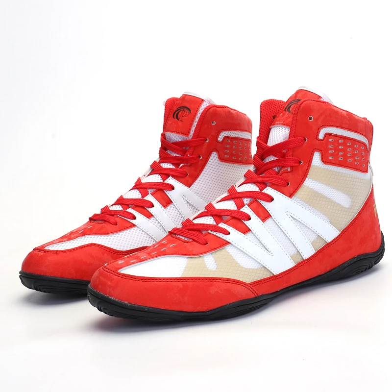 Nuevos de zapatos de boxeo, marciales, Taekwondo, Sanda, entrenamiento especial de boxeo de alta ayuda|Zapatillas de lucha libre| - AliExpress