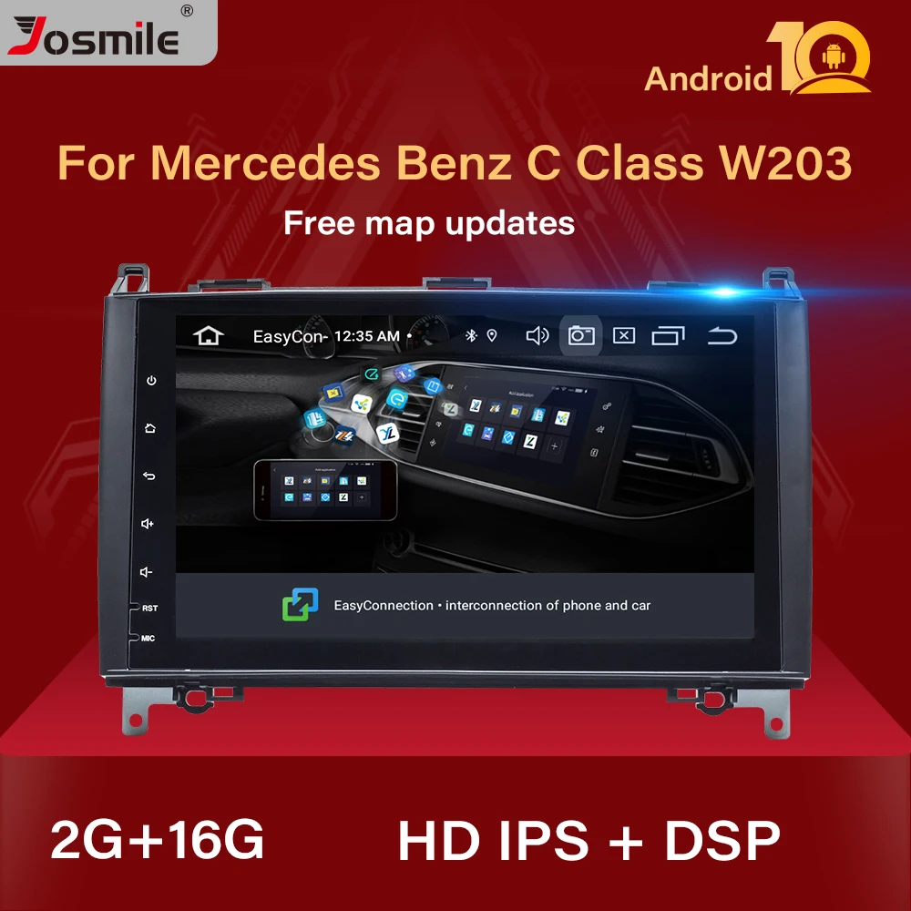 Автомобильный мультимедийный плеер IPS DSP Android 10 для Mercedes Benz B200 Sprinter W906 W639 AB Class W169 W245