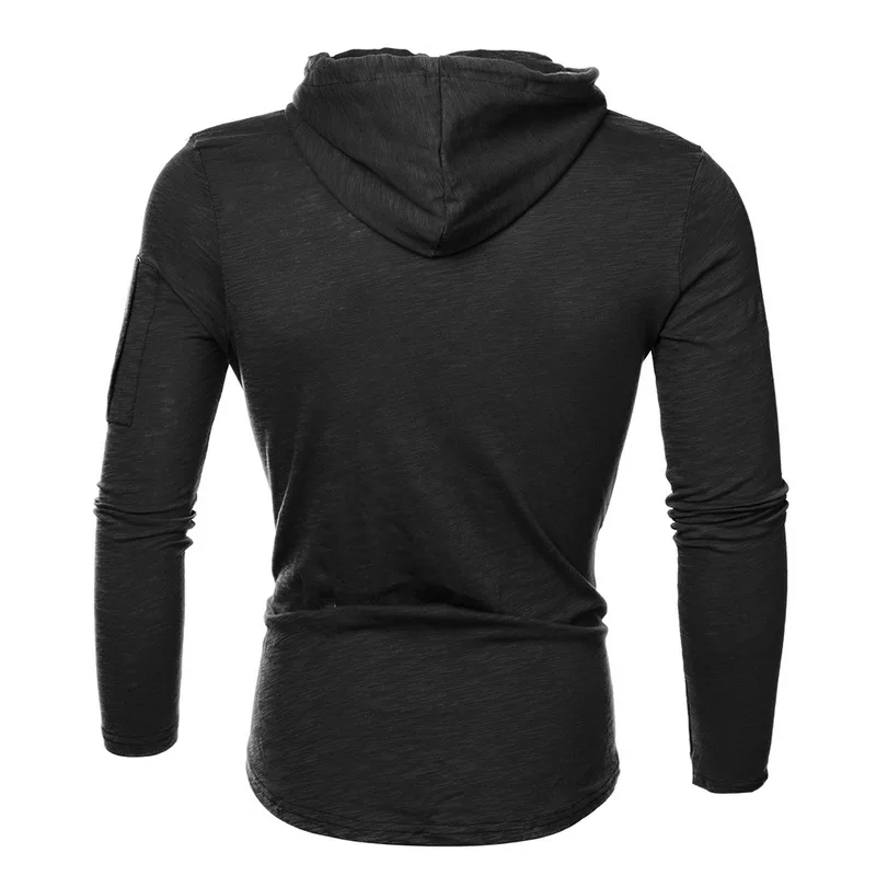 Модная футболка размера плюс 3XL, мужская Милая модная футболка с длинным рукавом и круглым вырезом, Топы И Футболки, осенняя уличная одежда на молнии в стиле хип-хоп