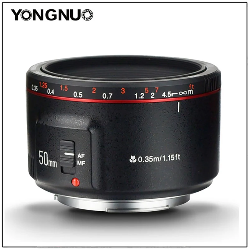 YONGNUO YN EF 50 мм f/1,8 AF объектив апертура Автофокус YN 50 мм f1.8 YN 50 мм F1.8 II объектив для Canon EOS 600D 700D 750D DSLR камер