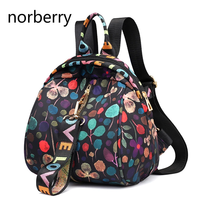 Mochila negra de moda para las mujeres mochila juvenil de Norberry para adolescentes mochilas de hombro escolares para - AliExpress