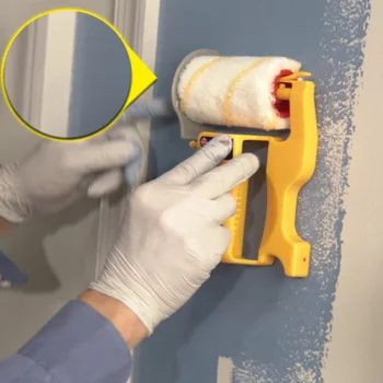 

Clean-Cut Paint Edger Roller Brush Safe Tool Portable for Home Room Wall Ceilings QJS Shop