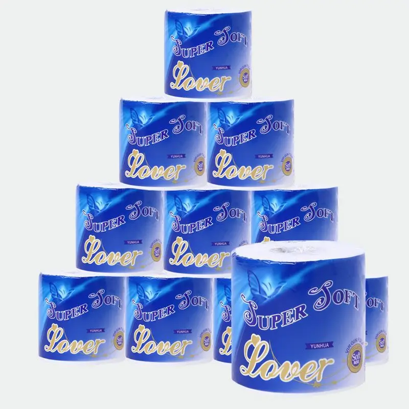 

10Pcs/set Toilet Roll Paper Bamboo Fiber Tissue Bathroom Toilet Paper Absorbent Antibacterial Extractable Facial Tissue Health