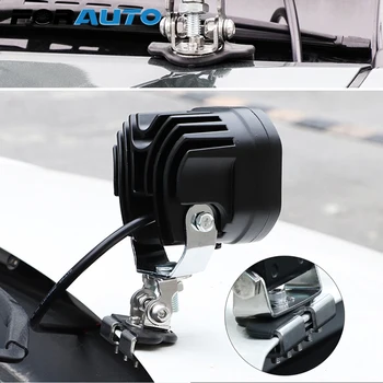 

FORAUTO 2Pcs/set Headlight Auxiliary Mount Bracket Light Bracket Universal LED Work Light Holders Auto Replacement