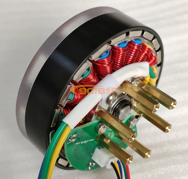 18N20P DC24V 100W Disc Type Permanent Magnet Three-Phase Brushless DC Motor / Sense Hall