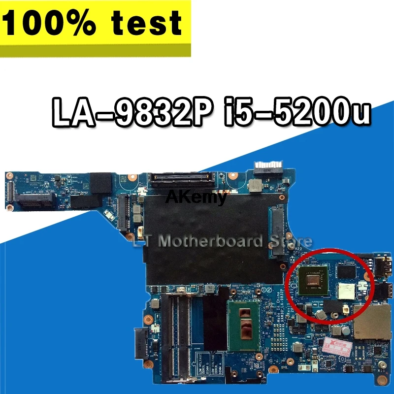 

Quality mainboard For Dell E5440 Laptop motherboard i5-5200u/i5-5300u graphics card VAW30 LA-9832P 100% Tested