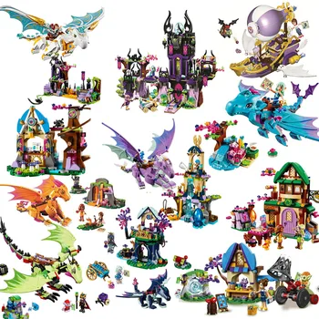 

Elves 10549 Elves Dragon Sanctuary Building Bricks Blocks DIY Educational Toys Compatible with lepines Friend 41178 Friends