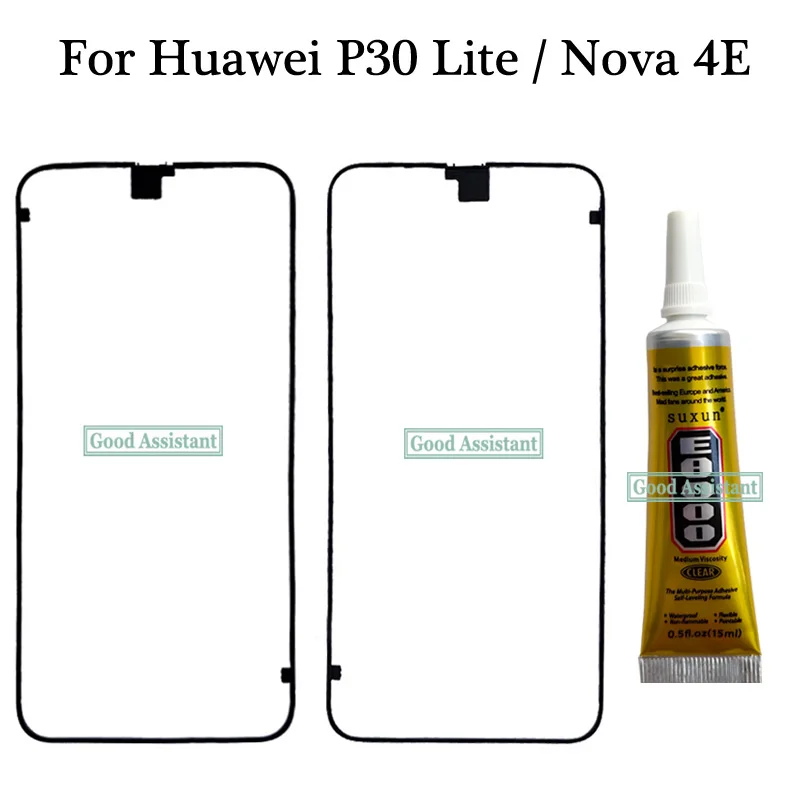 Для huawei P30 Lite/Для huawei Nova 4E MAR-L23 MAR-LX2 Передняя Корпус Шасси пластина ЖК-рамка дисплея рамка лицевой панели с клеем