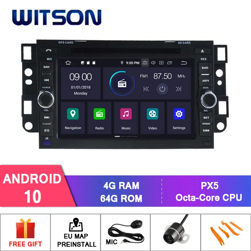 WITSON Android 10 0 IPS HD экран для CHEVROLET CAPTIVA SPARK OPTRA автомобильный DVD 4 Гб RAM + 64 FLASH 8 Octa Core DVR/WIFI