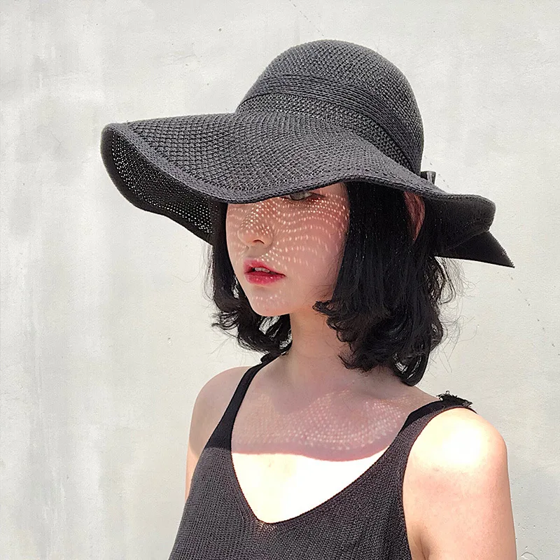 

Summer Hat bian zhi mao Children Summer Korean-style Topee Sun-resistant Face Covering Outing Versatile Fashion Straw Hat Sun Ha