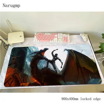

skyrim mouse pad cool new Computer mat 900x400x3mm gaming mousepad large Christmas gifts padmouse keyboard games pc gamer desk