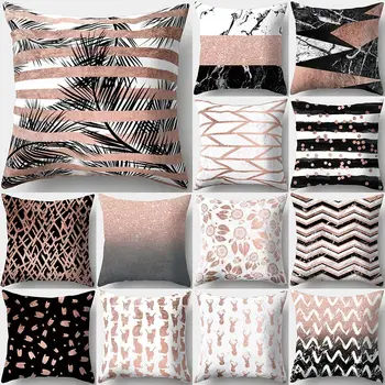 

1Pcs 43*43cm Stripes Pink Mandala Cushion Cover Polyester Throw Pillow Cases Housse De Coussin Decorative Pillowcover Sofa 40552