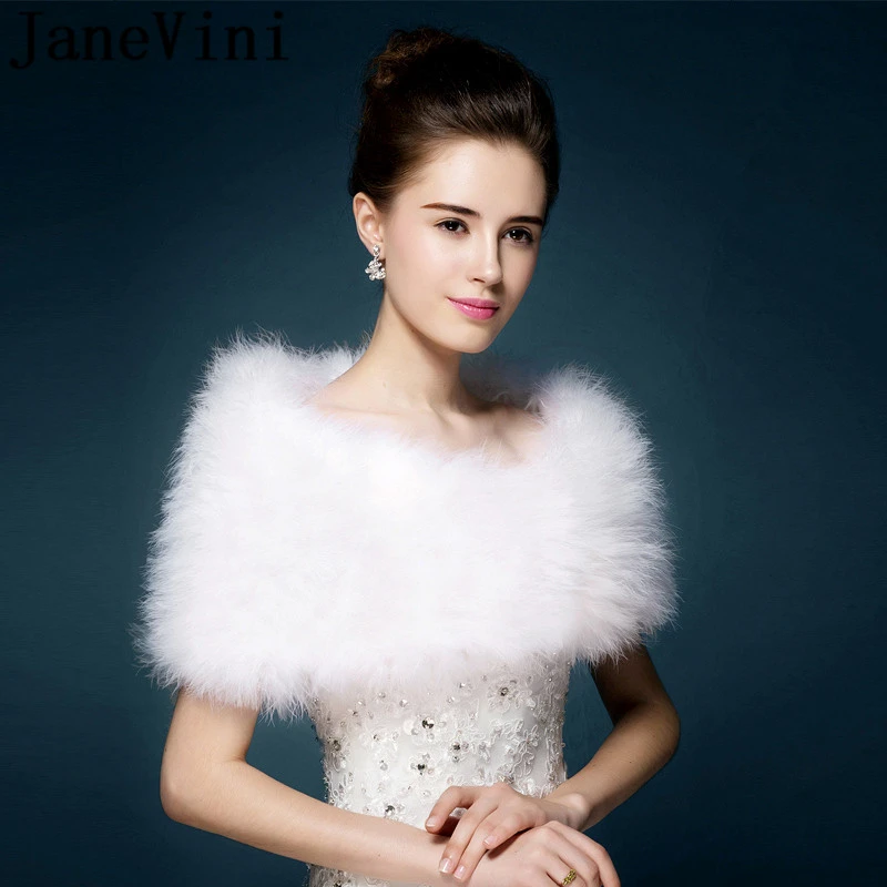 prom dress with fur shawl