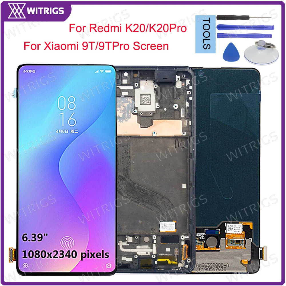 For Redmi K20 Pro LCD Display Touch Screen Digitizer Assembly for Xiaomi Mi 9T Pro LCD Display