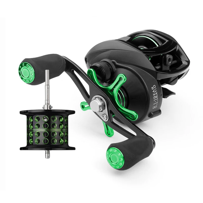Bait Casting Reel Big Game 8kg Max Drag Sea Fishing jig Reel 12+1 BB 8.11 Aluminium Alloy Body