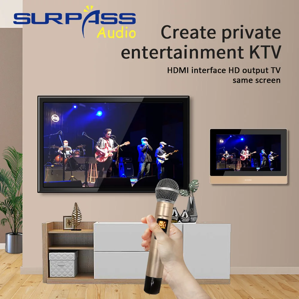 US $669.57 Smart Home Theater WiFi Bluetooth Digital Wall Amplifier Audio PA Ceiling Speaker Wireles Microphone Karaoke Stereo Music Player