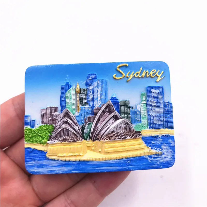 Sidney Sydney Australien Oper Fridge Magnet Flagge Fahne Epoxid Reise Souvenir 