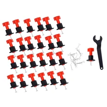 25 шт. регуляторы уровня плитки со специальным гаечным ключом многоразовые системы выравнивания плитки наборы для строительства полов стен и строительства