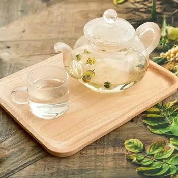 

Pizza Tray Baking Tray with Handle Pizza Pan Breadboard Wooden Pizza Board Western Steak Plate Cake Plate for Kitchen