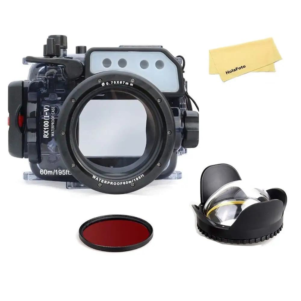 Underwater Camera Housing w/Dome Port Kit