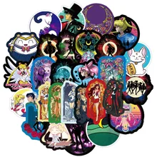 

50Pcs Anime Sailor Moon Cartoon Graffiti Stickers Laptop Bicycle Water Cup Guitar Book Diy Waterproof Decals Child Toy