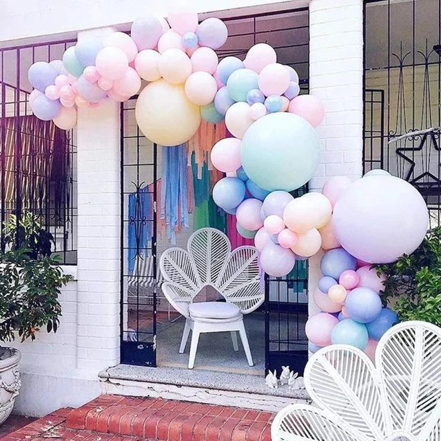 Pastel Balloon Arch Kit 80 Assorted Balloons Pastel Party