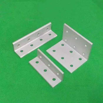 

6 8 12 16 Holes L type 90 Degree 20/30/40/60/80 connector Corner Angle Bracket Connection Joint Strip for Aluminum Profile