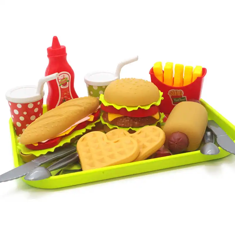 plastic food for childrens kitchen