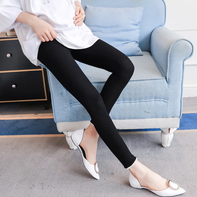 

Maternity Clothes 2019 Spring New Style Korean-style Fashion Trousers Lace Pregnant Women Maternity Pants