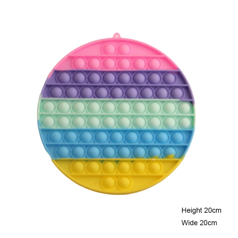 

Hot 20cm Large Macarone Press Decompression Children Toys Fidget Toys for Anxiety Stim Stress Squeeze Toys Autism Free Shipping