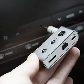 

BT710 Car Kit Handsfree 3.5mm BT AUX Audio Receiver Wireless Adapter Music Receiver Stereo Support TF Card