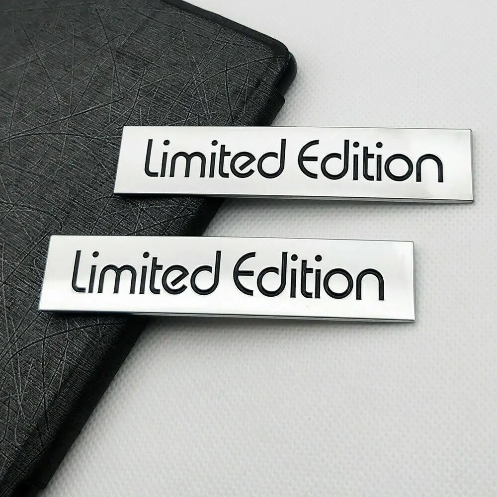 

2x Metal Limited Edition Fender Emblems Rear Trunk Sport Badge Decal Sticker