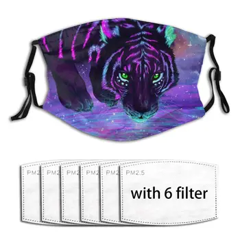 

Neon Tiger Reusable Breathable Anti Haze PM2.5 Filter Masks Activated Carbon Filter Antibacterial Dust Proof Face Cover